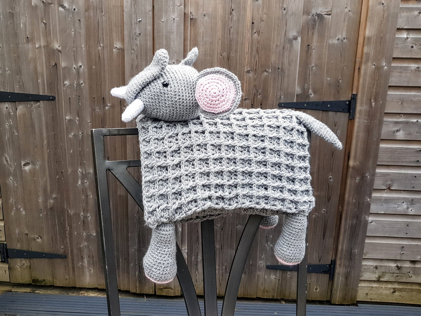 3in1 Safari Elephant Baby Blanket Crochet Pattern | Elephant Amigurumi Blanket Cuddle Play Blanket, Safari Nursery Blanket Baby Shower Gift