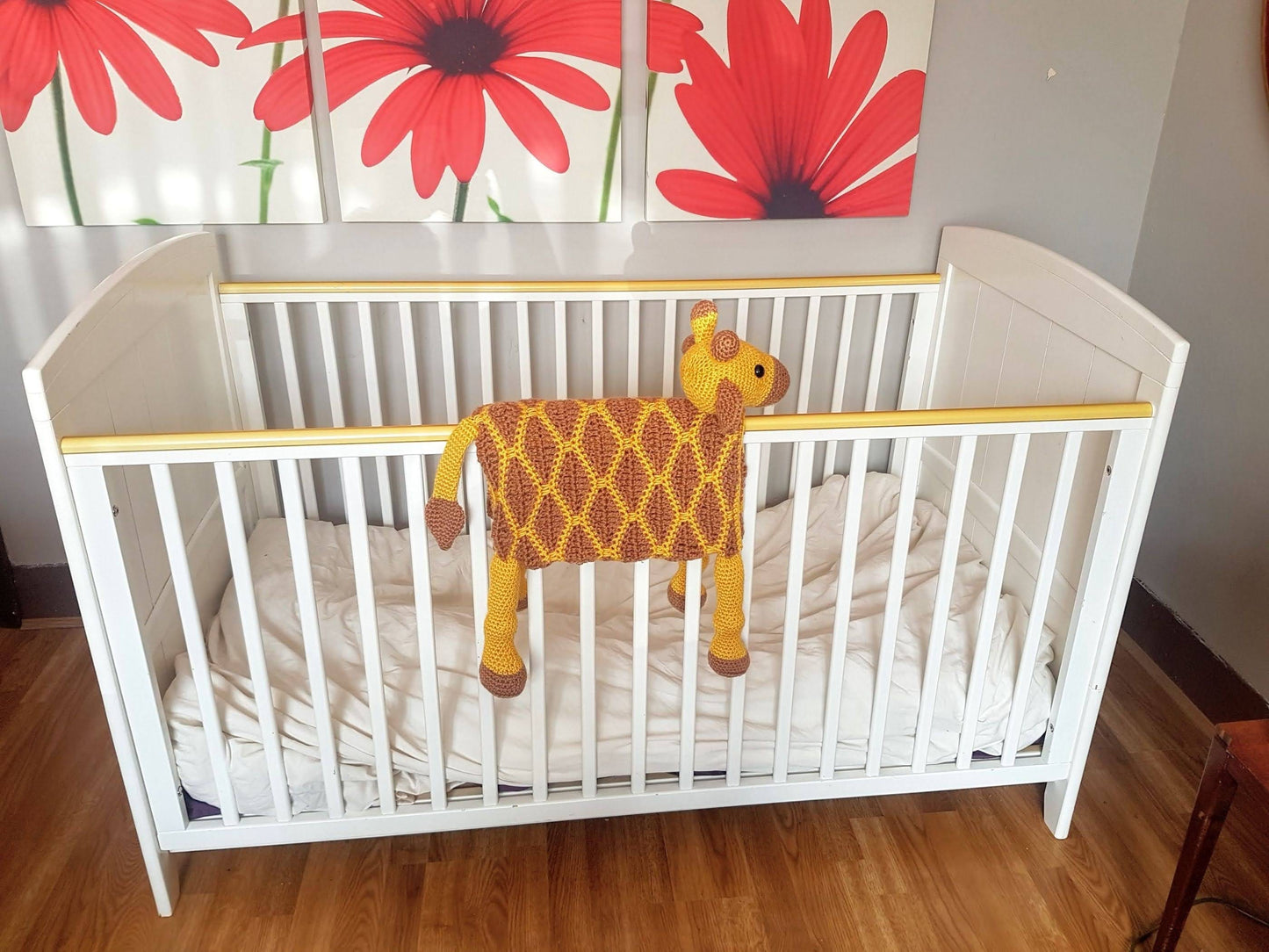 3in1 Safari Giraffe Folding Baby Blanket Crochet Pattern | Stroller Pram Toy Security Blanket Lovey | Baby Shower Gift For Boy Girl Present