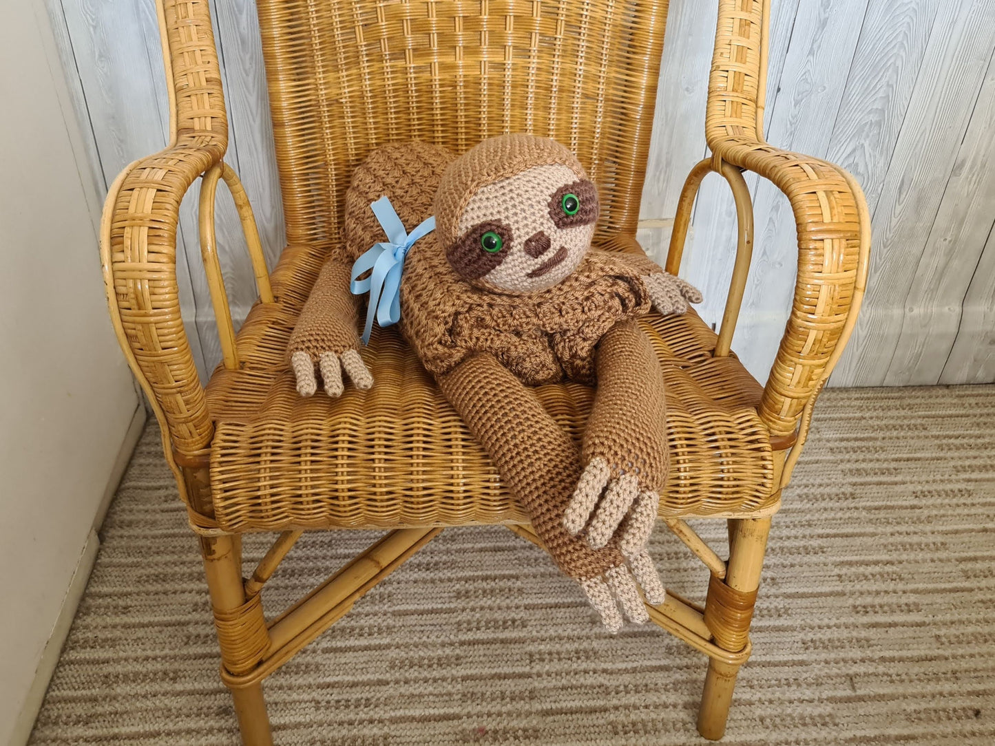 3in1 Jungle Sloth Folding Baby Blanket Crochet Pattern | Pram Toy Security Blanket Lovey Sloth Baby Shower Baby Gift Birthday Nursery Decor