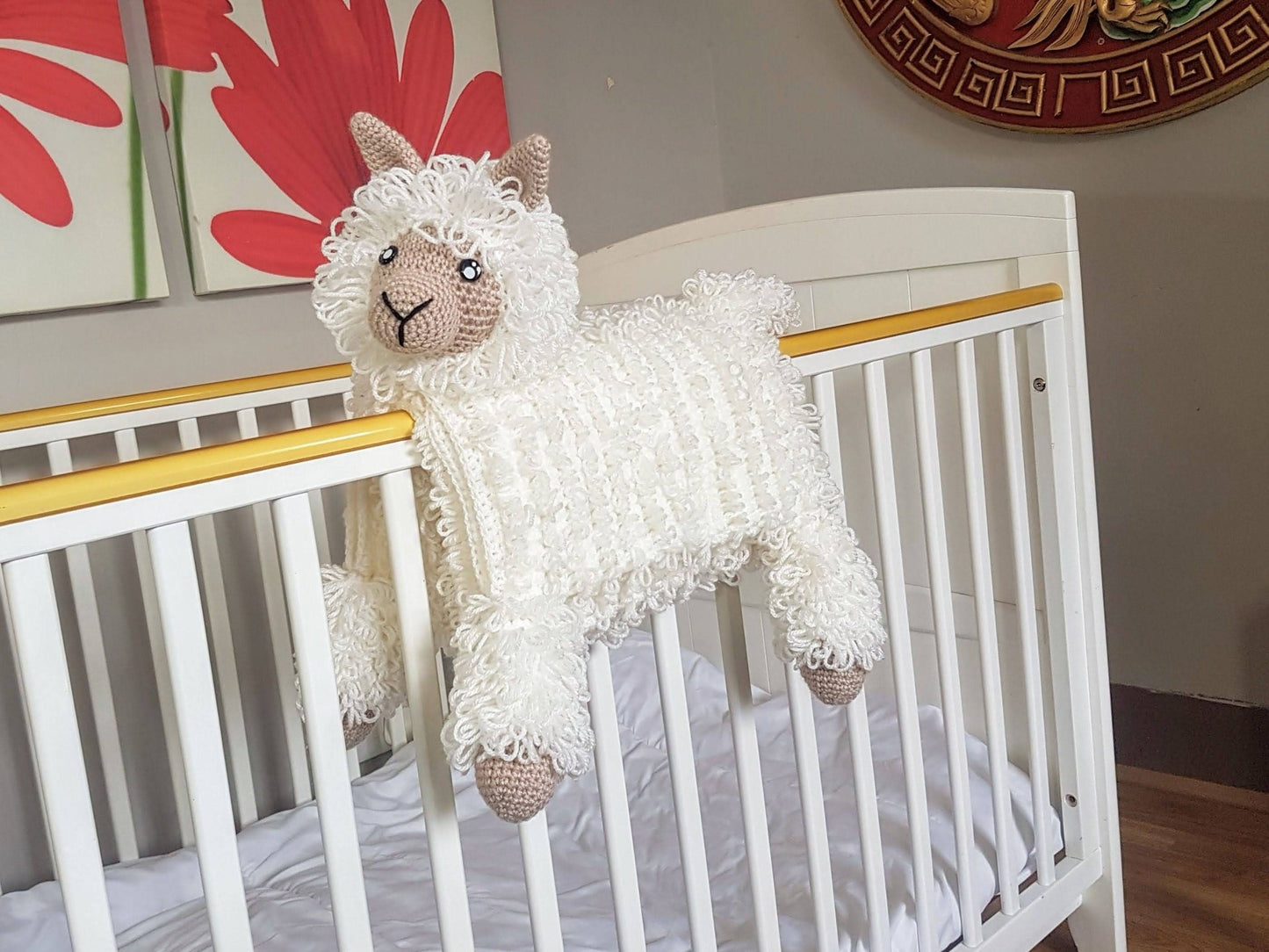 3in1 Llama Baby Blanket Crochet Pattern | Alpaca Llama Blanket Stroller Pram Toy Security Blanket Lovey Baby Shower Gift Boy Amigurumi Llama