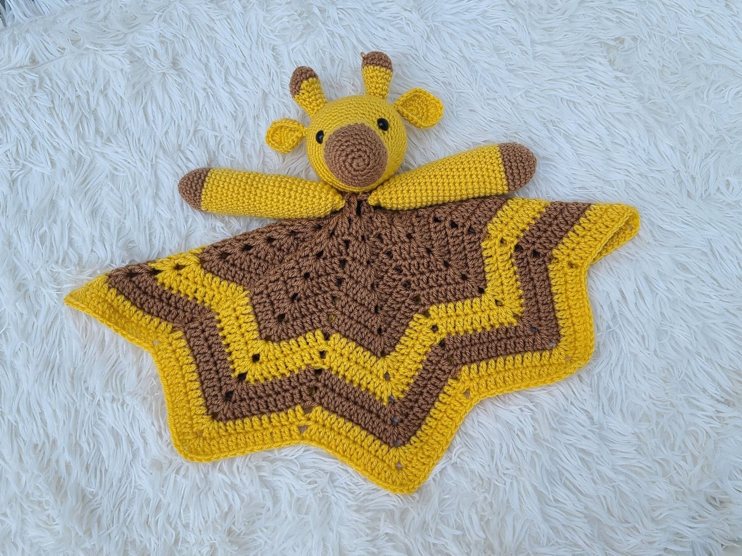Spotty The Giraffe Lovey Baby Blanket Comforter Security Blanket Crochet Pattern Baby Shower Gift Safari Giraffe Lovey Pattern Amigurumi Toy