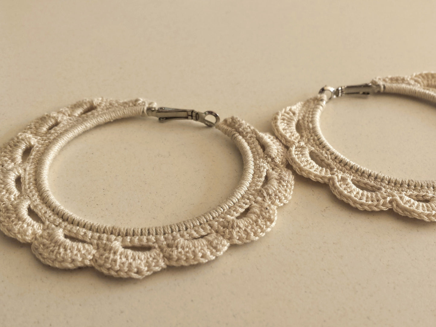 Quick & Easy Crochet Festival Hoop Earrings Pattern - Crochet Jewellery -