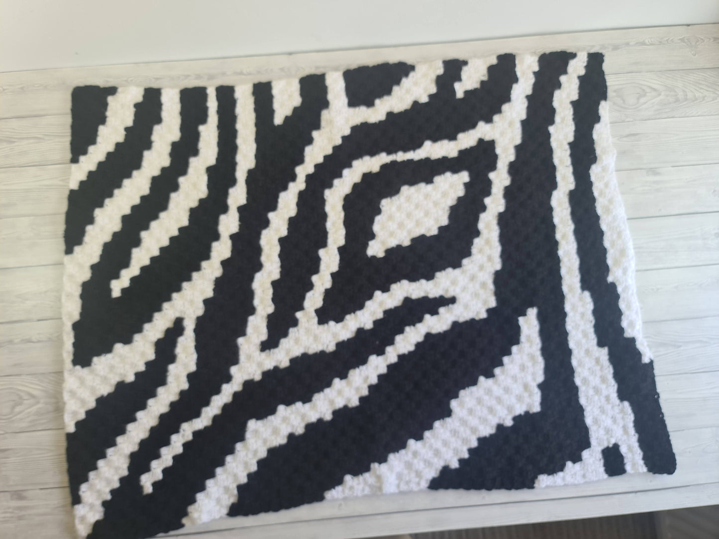 3in1 Safari Zebra Baby Blanket Toy Crochet Pattern | Stroller Pram Toy Security Blanket Lovey Baby Shower Gift Play Mat Afghan Zebra Print