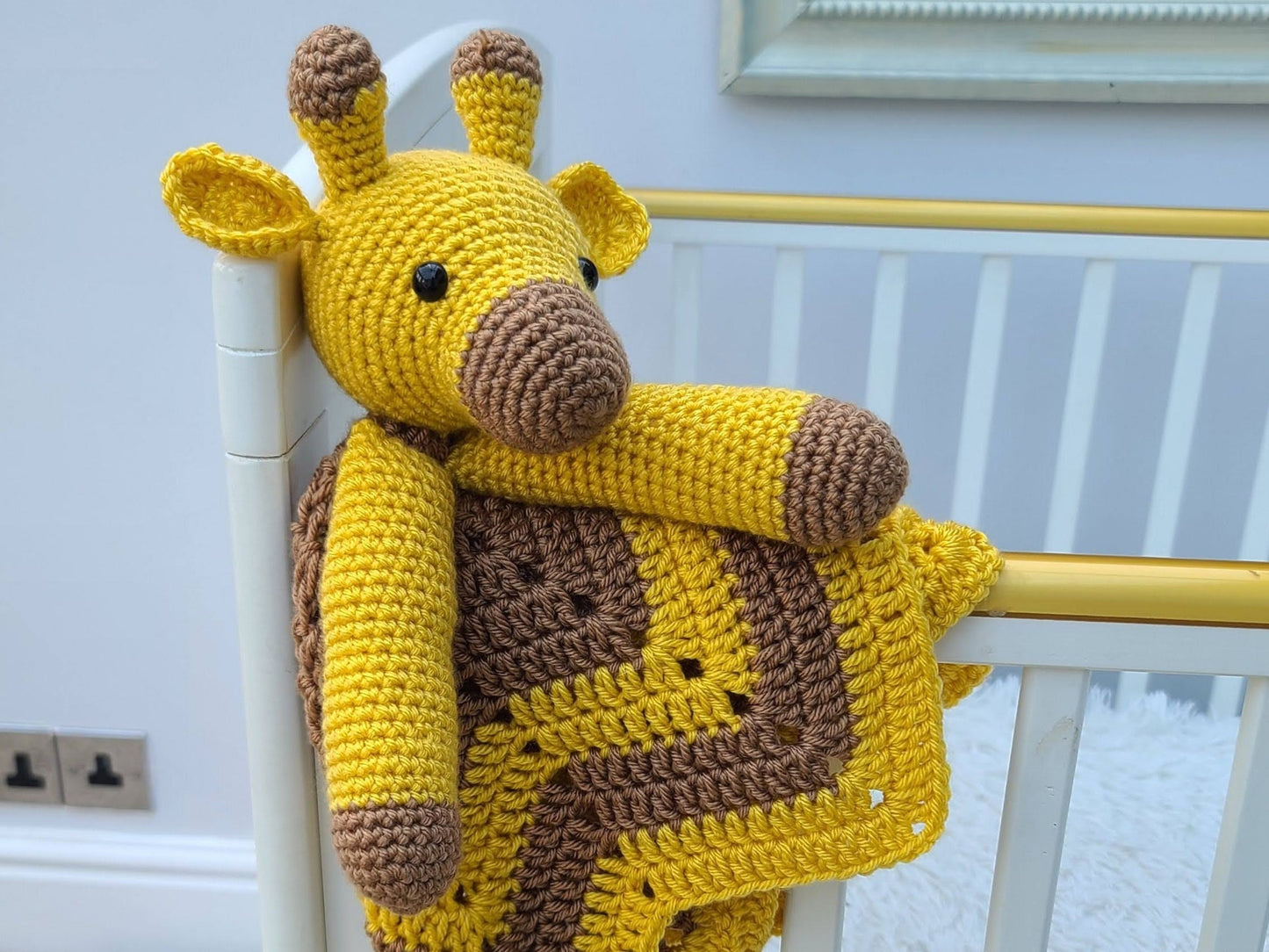 Spotty The Giraffe Lovey Baby Blanket Comforter Security Blanket Crochet Pattern Baby Shower Gift Safari Giraffe Lovey Pattern Amigurumi Toy