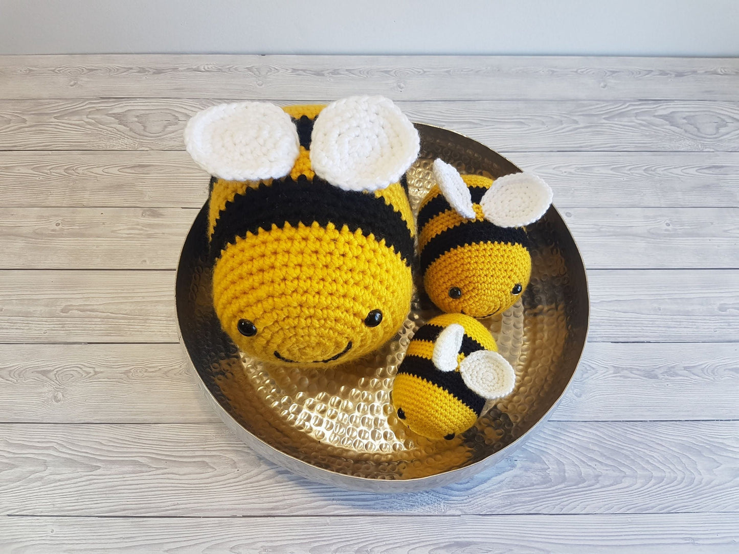 TikTok Bee Crochet Pattern In 3 Sizes | Giant Bee Pattern - Bumblebee Baby Bee Crochet - Baby Shower Gift - Amigurumi Bee Toy Christmas Gift