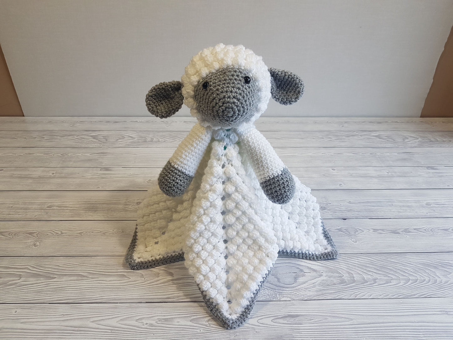 Liam The Lamb Baby Lovey Blanket Comforter Security Blanket Crochet Pattern - Baby Shower Gift - Farm Animals Sheep Lovey - Blankie For Baby