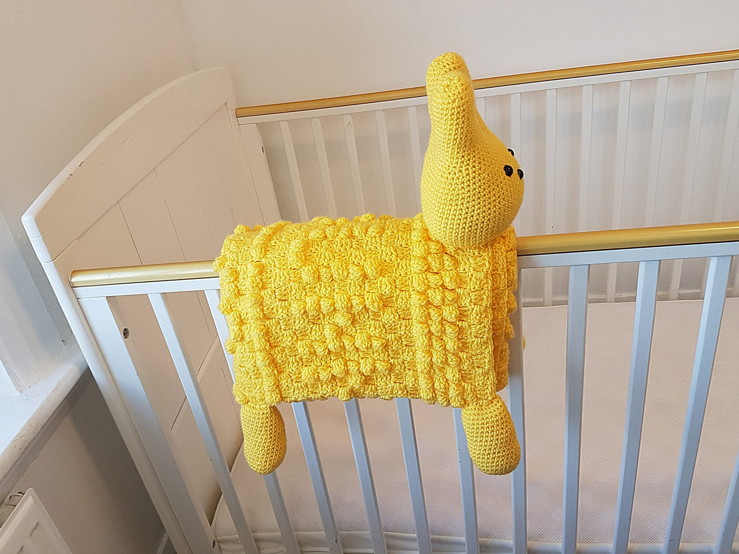 3in1 Easter Peep Bunny Baby Blanket Crochet Pattern | Bunny Blanket Crochet C2C Blanket Baby Shower Gift Yellow Easter Afghan Amigurumi Toy