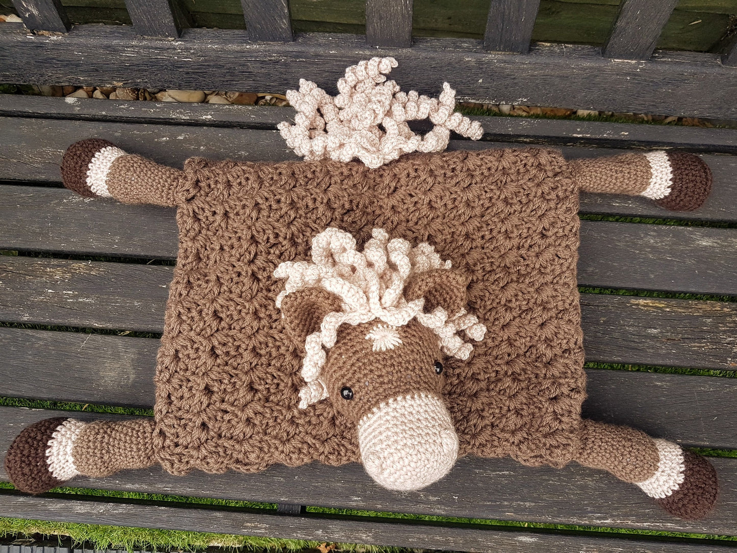 3in1 Farm Horse Baby Blanket Crochet Pattern | Pram Blanket Baby Gift Farmer Gift Amigurumi Pony Toy Horse Blanket Baby Shower Gift Birthday