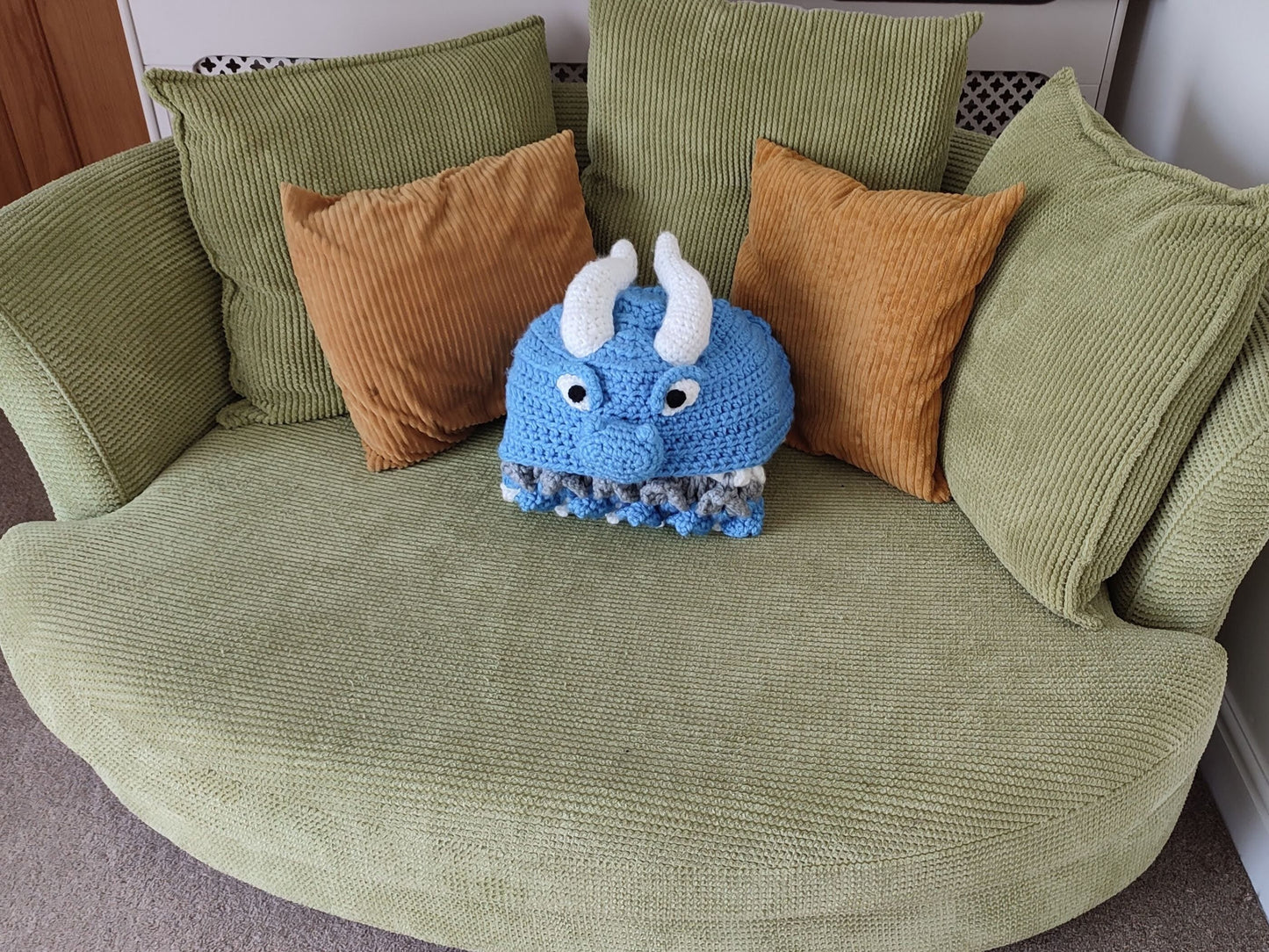 2in1 Hooded Ice Dragon Blanket Crochet Pattern | Kids Adults Dragon Afghan | Wearable Blanket Hoodie Birthday Gift Blanket Christmas Throw
