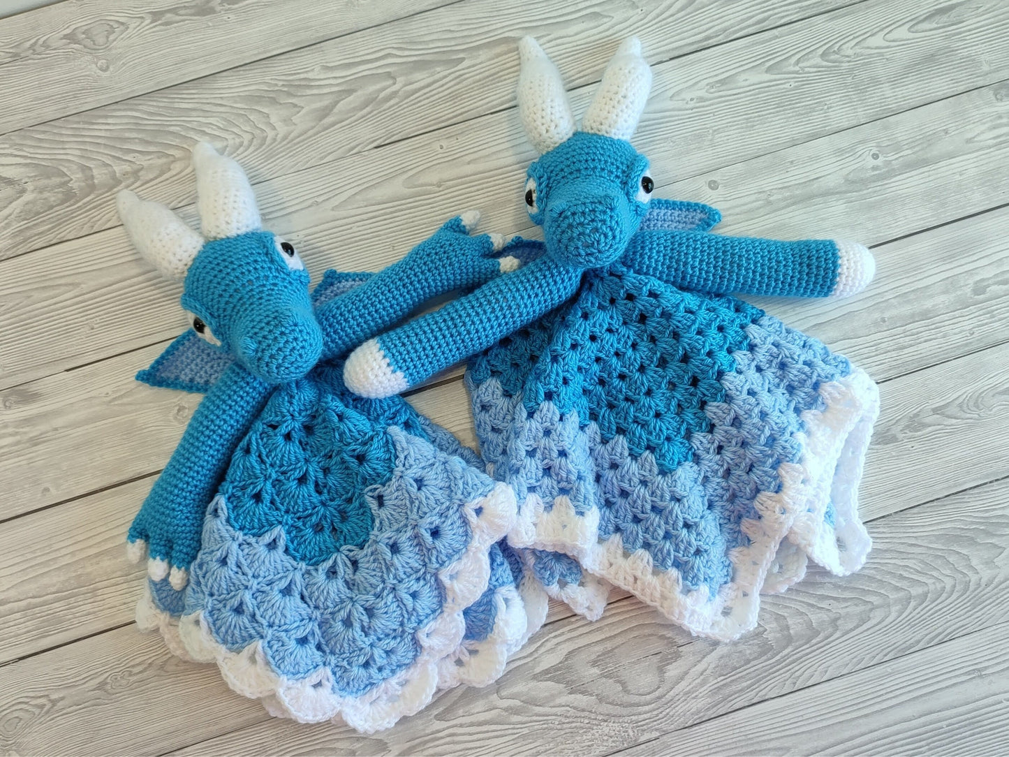 Dragon Baby Blanket & Lovey Baby Shower Set CROCHET PATTERN | Dragon Cot Blanket and Dragon Amigurumi Comforter Pattern | Crochet Baby Gift
