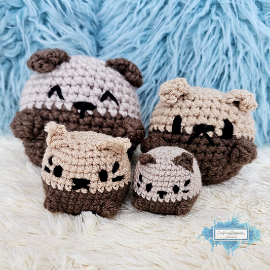 No Sew Cats & Dogs Crochet Pattern In 4 Sizes | Giant Amigurumi Plushie, Amigurumi Animals Toy, Baby Shower Gift, Companion For Baby, Cuddly