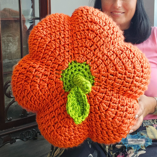 No Sew Pumpkin Crochet Pattern In 4 Variations for 4 Sizes | Giant Pumpkin Decor, Pumpkin Cuddle Toy, Shelf Decor, Fall Ornament, Bag Charm