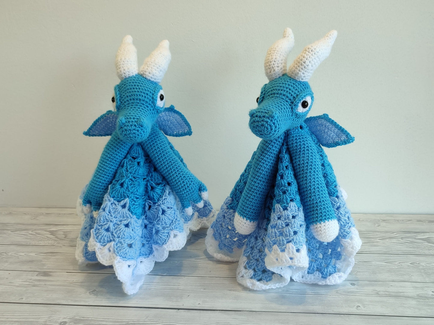 Dragon Baby Blanket & Lovey Baby Shower Set CROCHET PATTERN | Dragon Cot Blanket and Dragon Amigurumi Comforter Pattern | Crochet Baby Gift